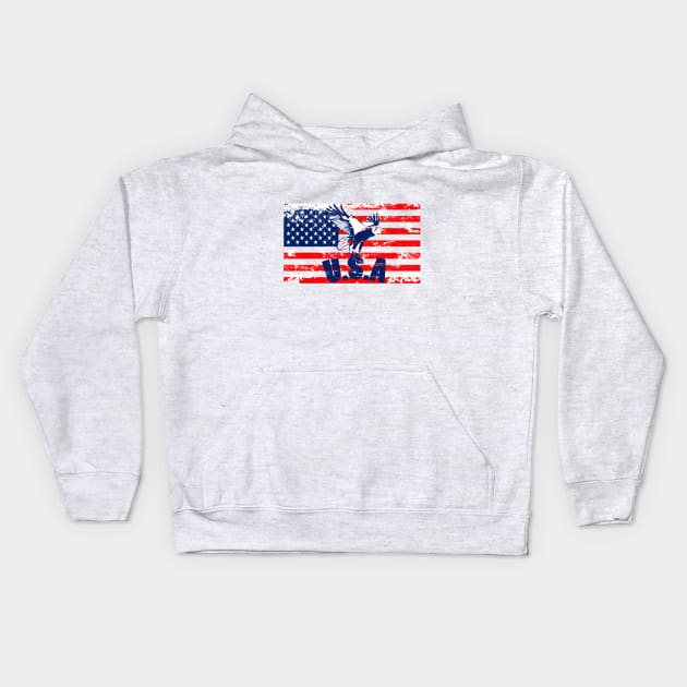 U.S.A Kids Hoodie by LEMEX